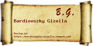 Bardiovszky Gizella névjegykártya